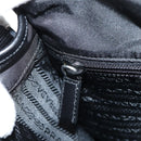 PRADA Shoulder Bag Nylon Black Silver Auth am8599V-26