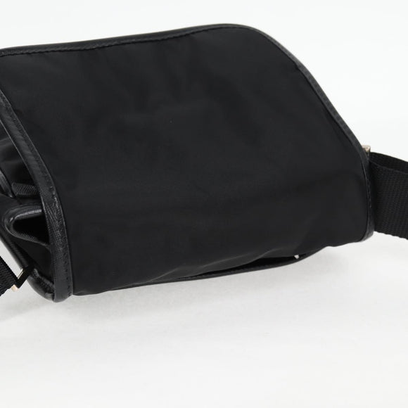 PRADA Shoulder Bag Nylon Black Silver Auth am8599V