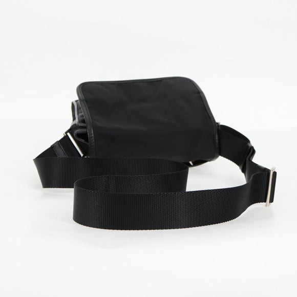 PRADA Shoulder Bag Nylon Black Silver Auth am8599V