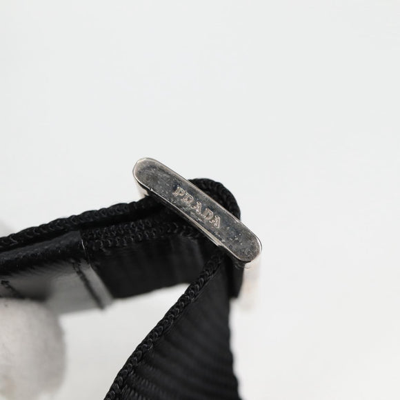 PRADA Shoulder Bag Nylon Black Silver Auth am8599V