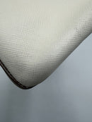 PRADA Hand Bag Safiano Leather 2way Beige Gold Auth BA4750-28