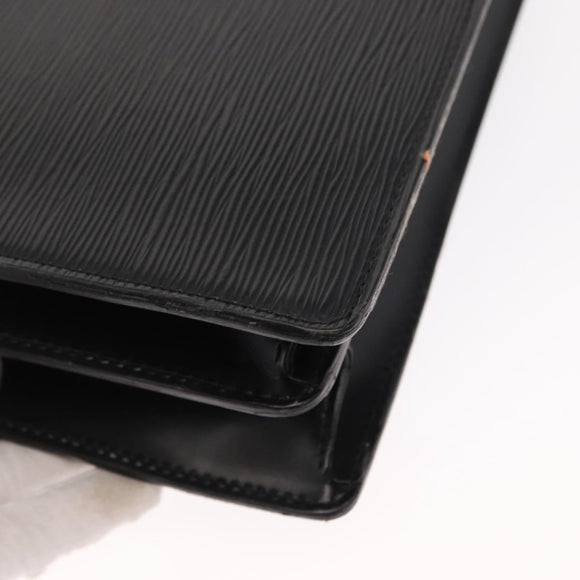 LOUIS VUITTON Epi Serviette Ambassador Business Bag Black M54412 LV Auth BA8580