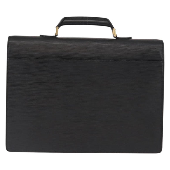 LOUIS VUITTON Epi Serviette Ambassador Business Bag Black M54412 LV Auth BA8580