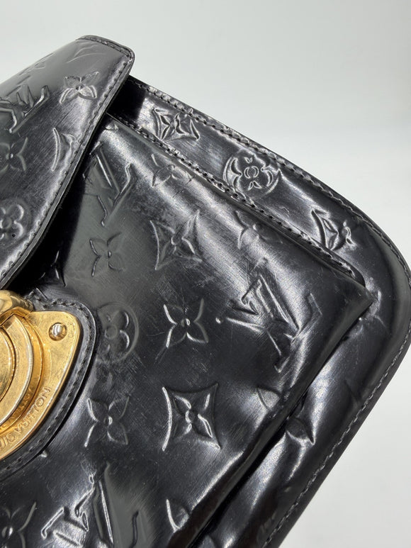 LOUIS VUITTON Monogram Vernis Mirada Hand Bag 2way Noir Manetic LV Auth BA9536