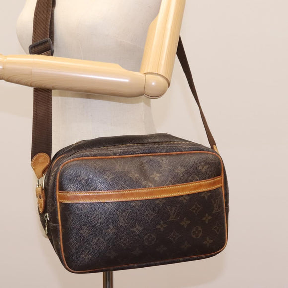 LOUIS VUITTON Monogram Reporter PM Shoulder Bag M45254 LV Auth bs22146