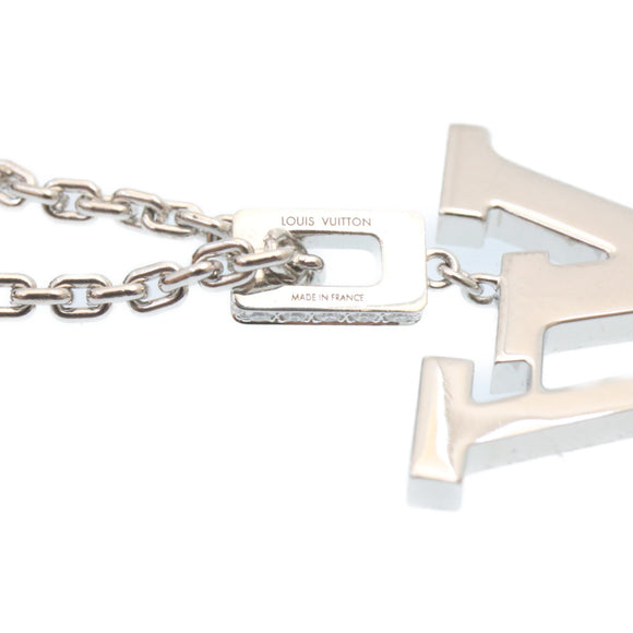 LOUIS VUITTON Pandantif LV XL Necklace White Gold Diamond Q93821 Auth 27695SM