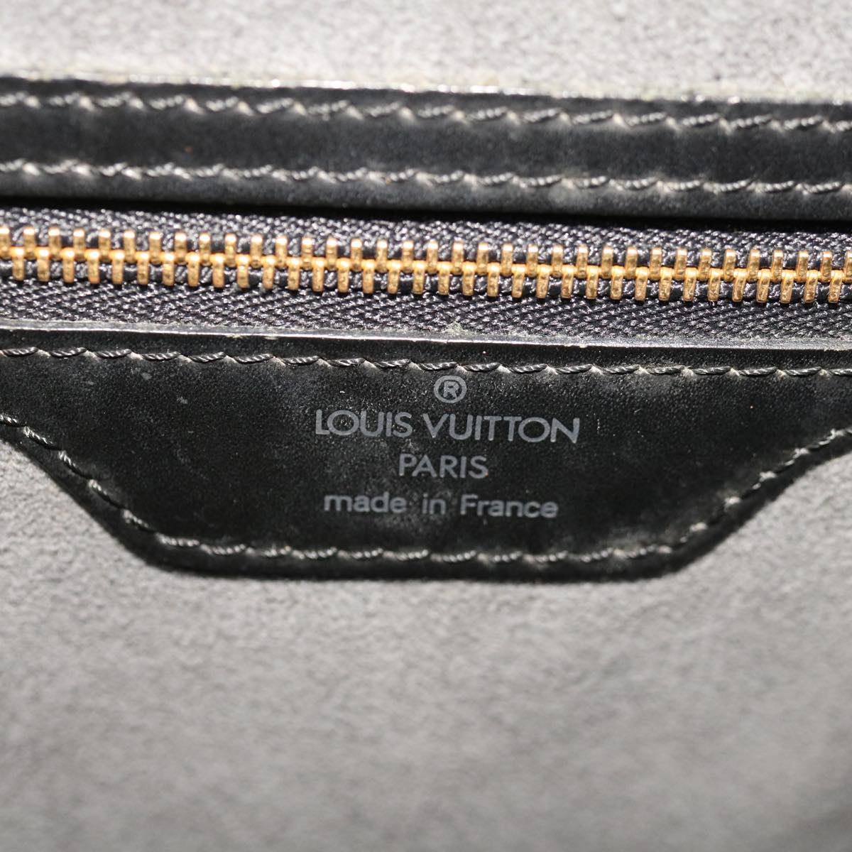 LOUIS VUITTON Epi Saint Jacques Shopping Shoulder Bag Black M52262 Auth yk10399