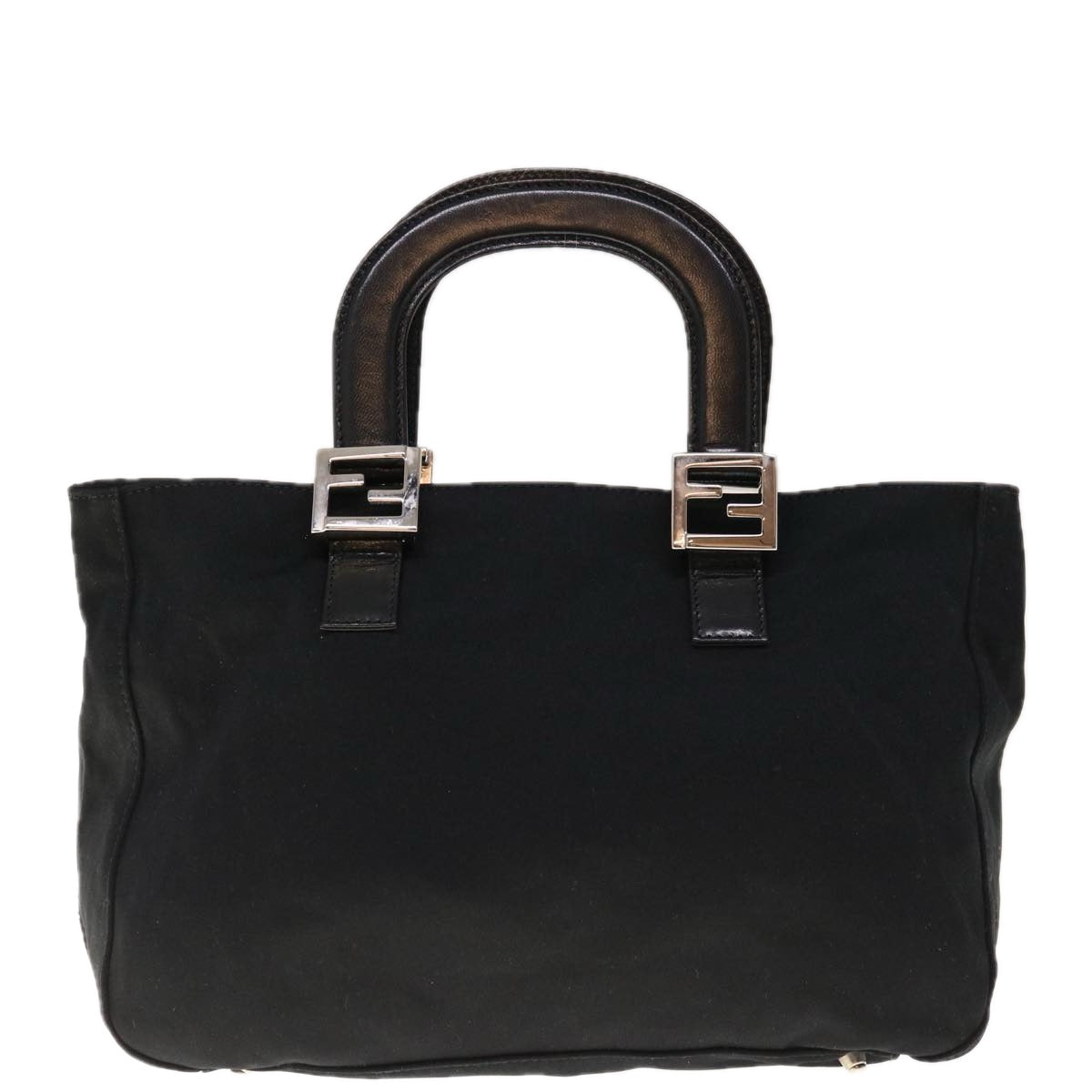 FENDI Hand Bag Nylon Black Auth yk10512 - 0