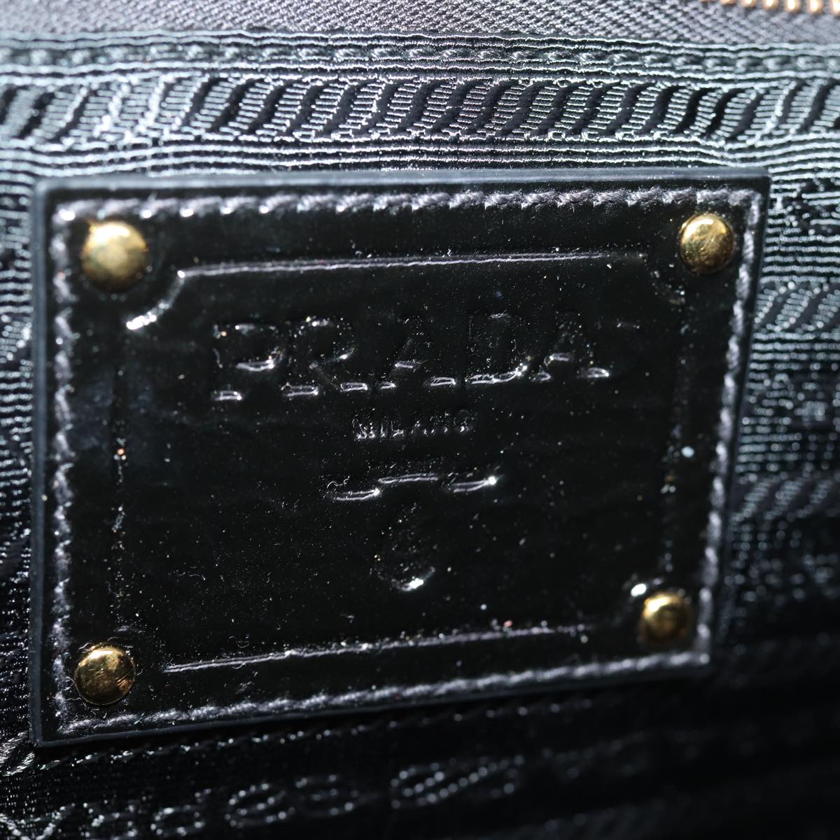 PRADA Hand Bag Nylon Black Auth yk12896