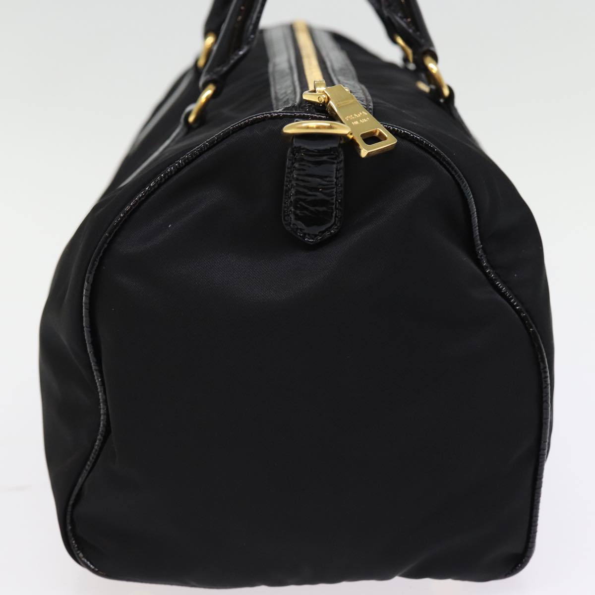 PRADA Hand Bag Nylon Black Auth yk12896