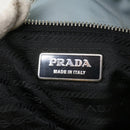 PRADA Chain Shoulder Bag Nylon Light Blue Auth ac1036-21