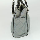 PRADA Chain Shoulder Bag Nylon Light Blue Auth ac1036-3