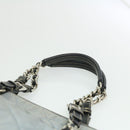 PRADA Chain Shoulder Bag Nylon Light Blue Auth ac1036-14