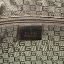 GUCCI Sherry Line Shoulder Bag Canvas Gold Auth ac1764-18