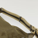 GUCCI Sherry Line Shoulder Bag Canvas Gold Auth ac1764-14