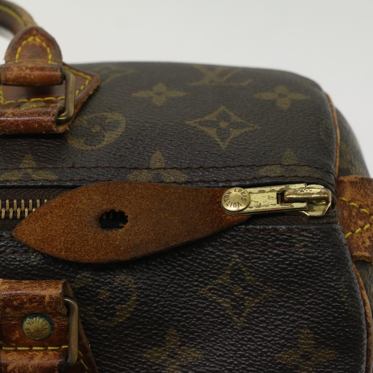 LOUIS VUITTON Monogram Speedy 30 Hand Bag M41526 LV Auth ac2106