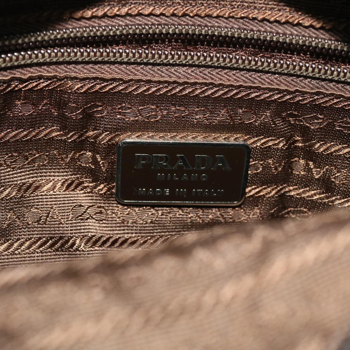 PRADA Shoulder Bag Nylon Green Auth ac2157