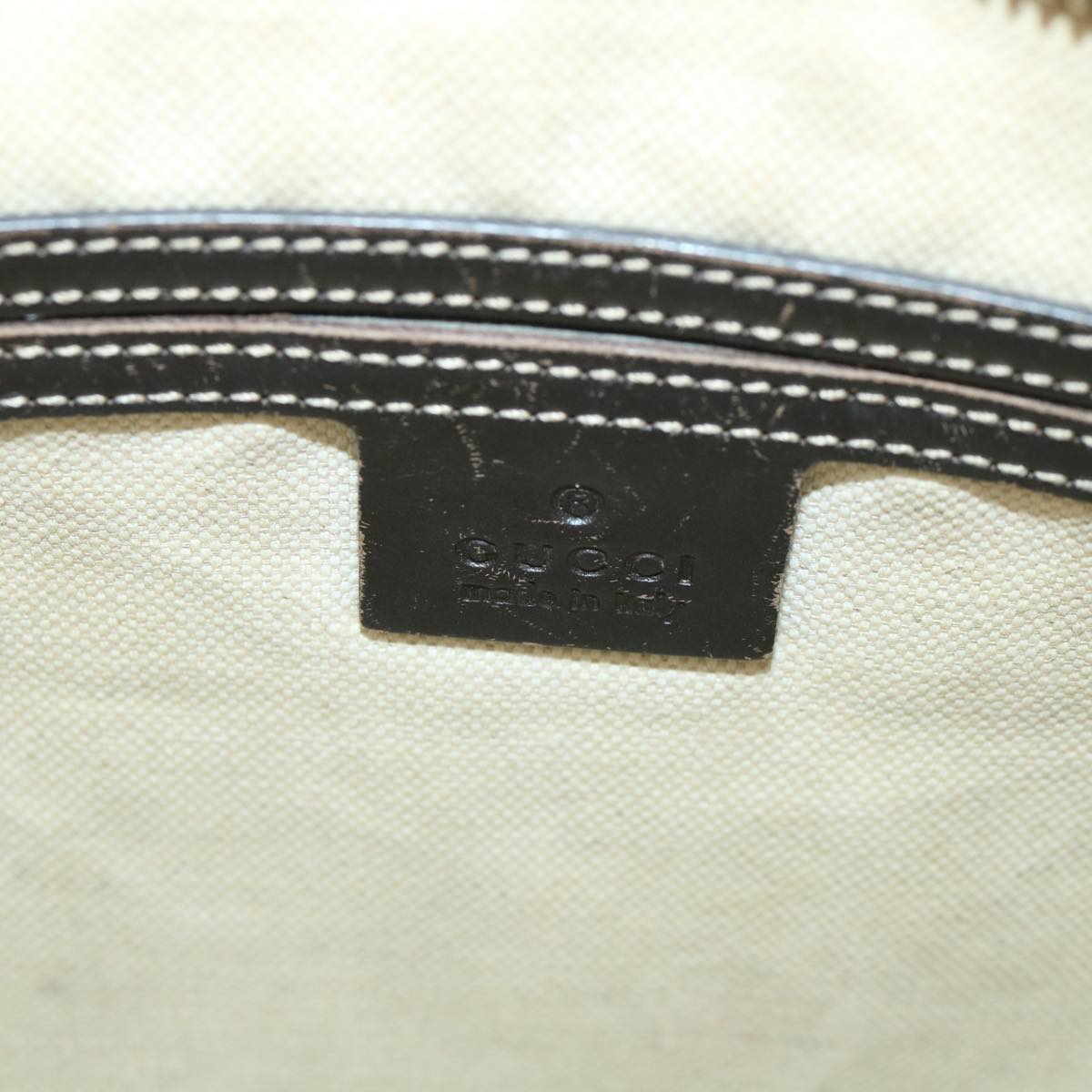 GUCCI GG Canvas Shoulder Bag PVC Leather Beige 295257 Auth ac2197