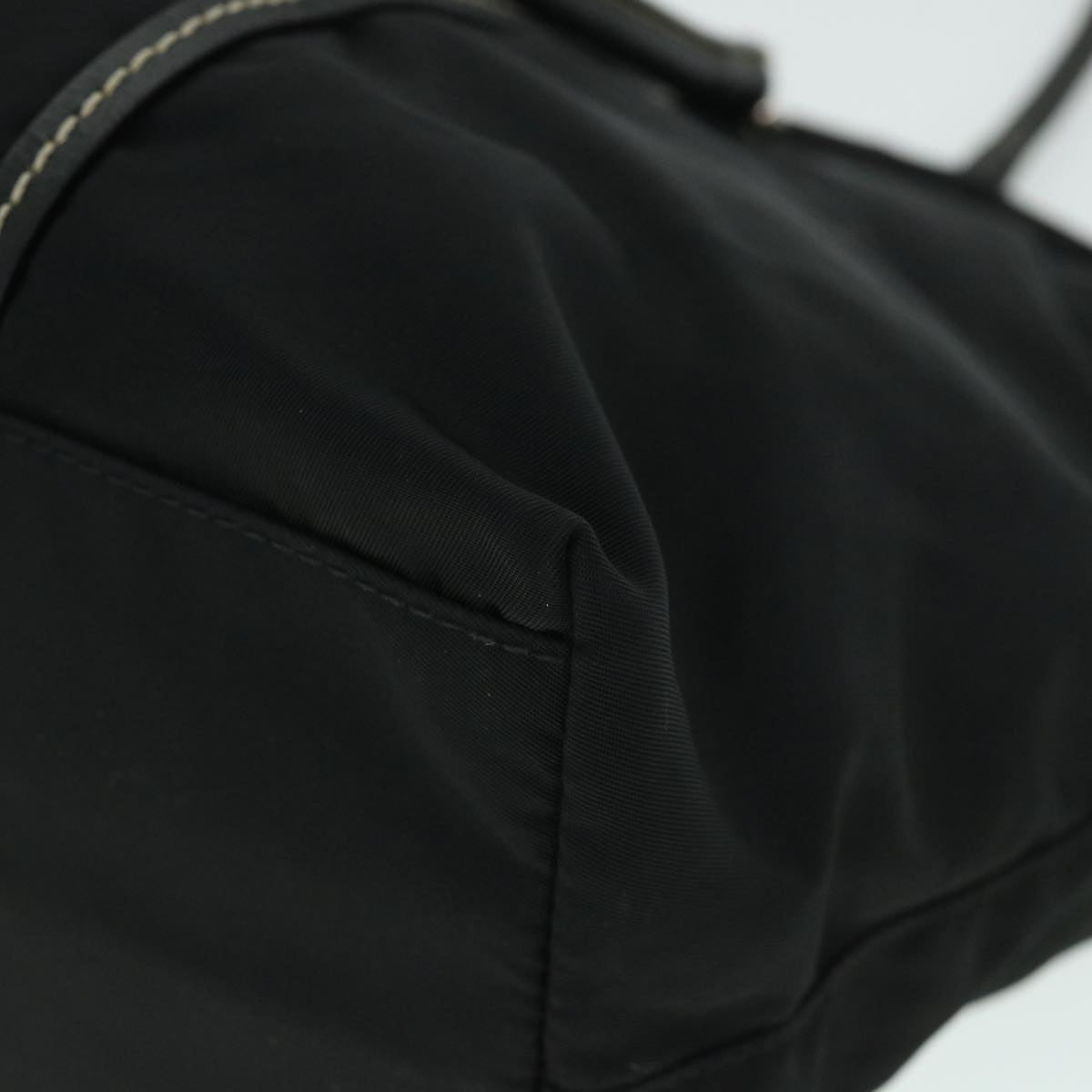 PRADA Hand Bag Nylon Black Auth ac2201