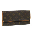 LOUIS VUITTON Monogram Pochette Twin PM Shoulder Bag M51854 LV Auth ac2218-1