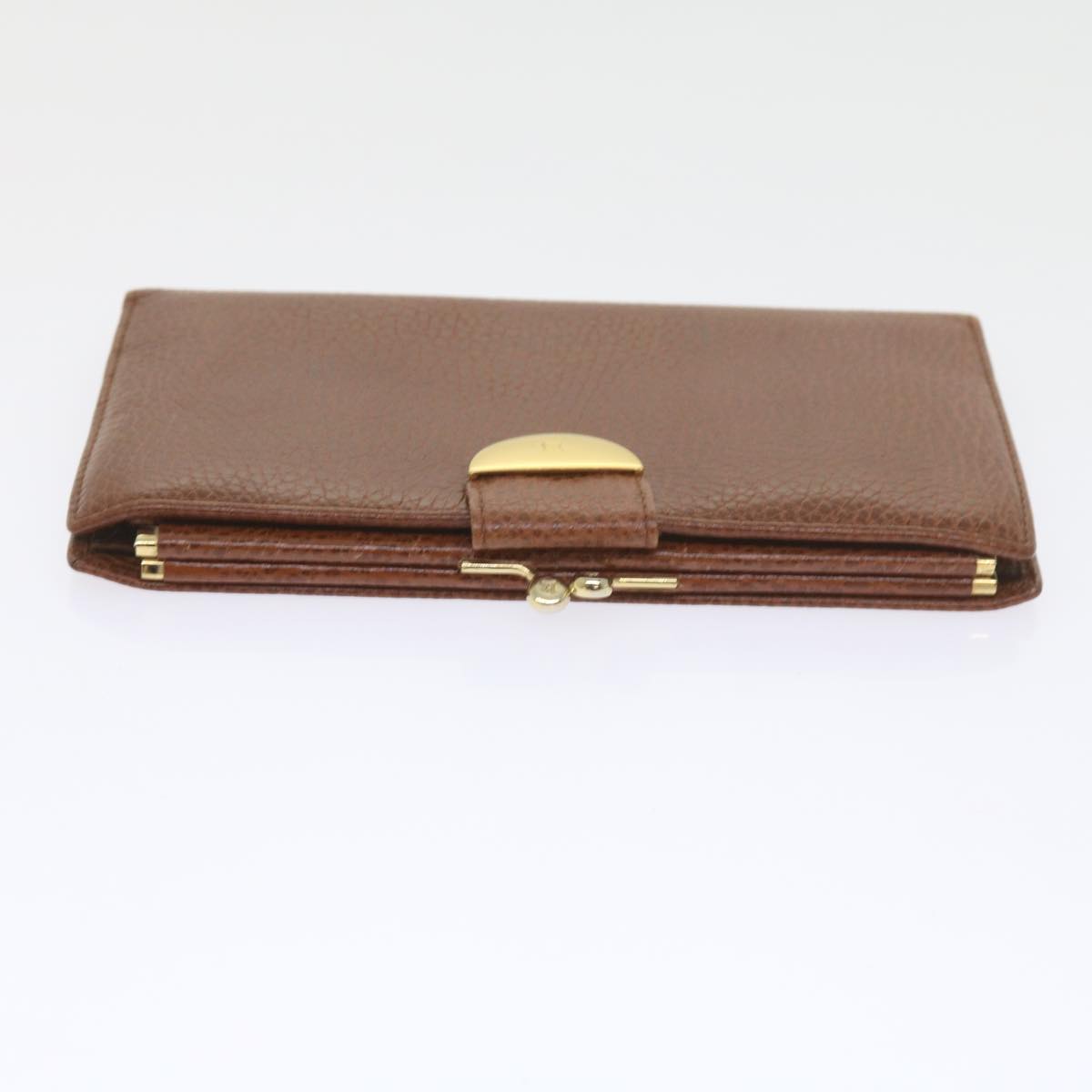 BALLY Wallet Clutch Bag Leather 4Set Beige Brown black Auth ac2244