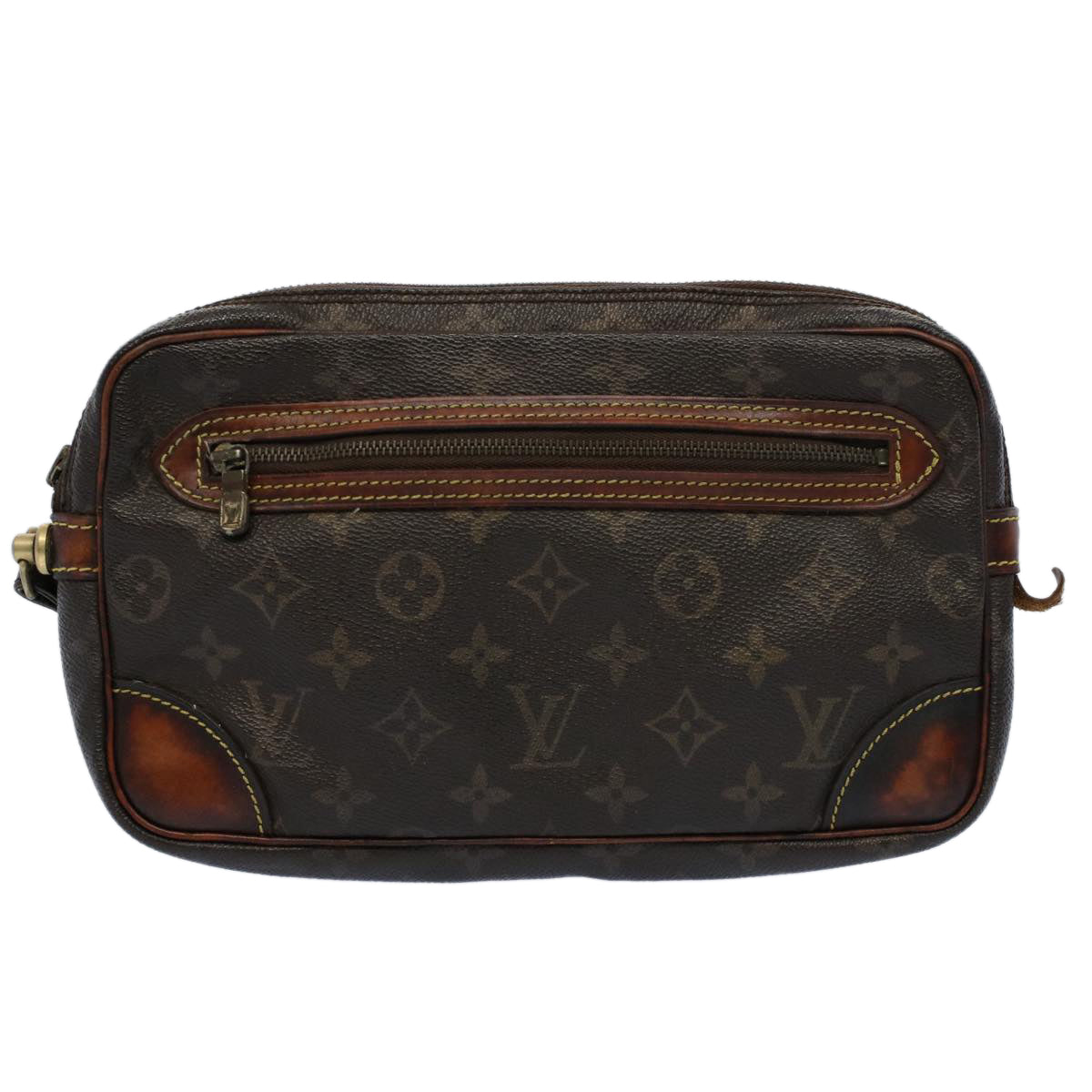 LOUIS VUITTON Monogram Marly Dragonne PM Clutch Bag M51827 LV Auth ac2264