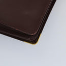 CARTIER Clutch Bag Leather Red Auth ac2283-16