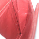 CARTIER Clutch Bag Leather Red Auth ac2283-20