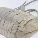 PRADA Hand Bag Nylon 2way Beige Auth ac2285-18