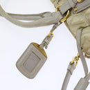 PRADA Hand Bag Nylon 2way Beige Auth ac2285-21