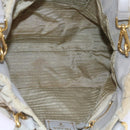 PRADA Hand Bag Nylon 2way Beige Auth ac2285-11