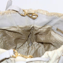 PRADA Hand Bag Nylon 2way Beige Auth ac2285-25