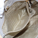 PRADA Hand Bag Nylon 2way Beige Auth ac2285-28