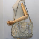 PRADA Hand Bag Nylon 2way Beige Auth ac2285-29