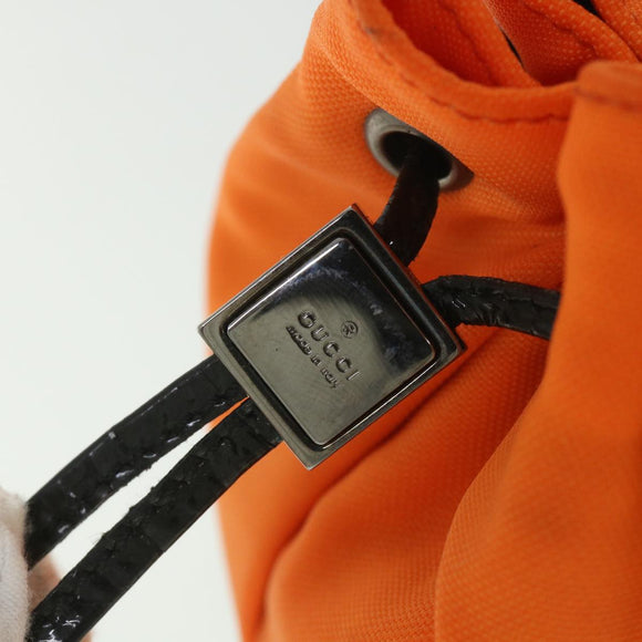 GUCCI Pouch Canvas Orange 039 0973 Auth ac2314