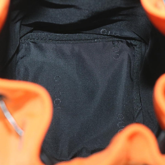 GUCCI Pouch Canvas Orange 039 0973 Auth ac2314