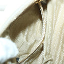 PRADA Pouch Canvas White Auth ac2316-11