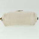 PRADA Pouch Canvas White Auth ac2316-6