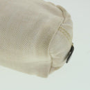 PRADA Pouch Canvas White Auth ac2316-7