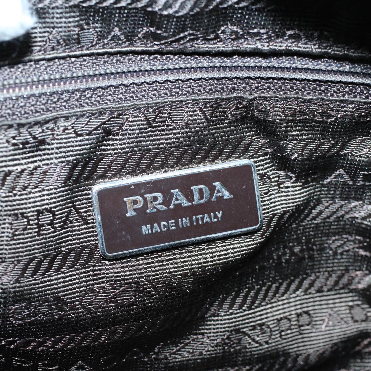 PRADA Shoulder Bag Nylon Green Auth ac2360