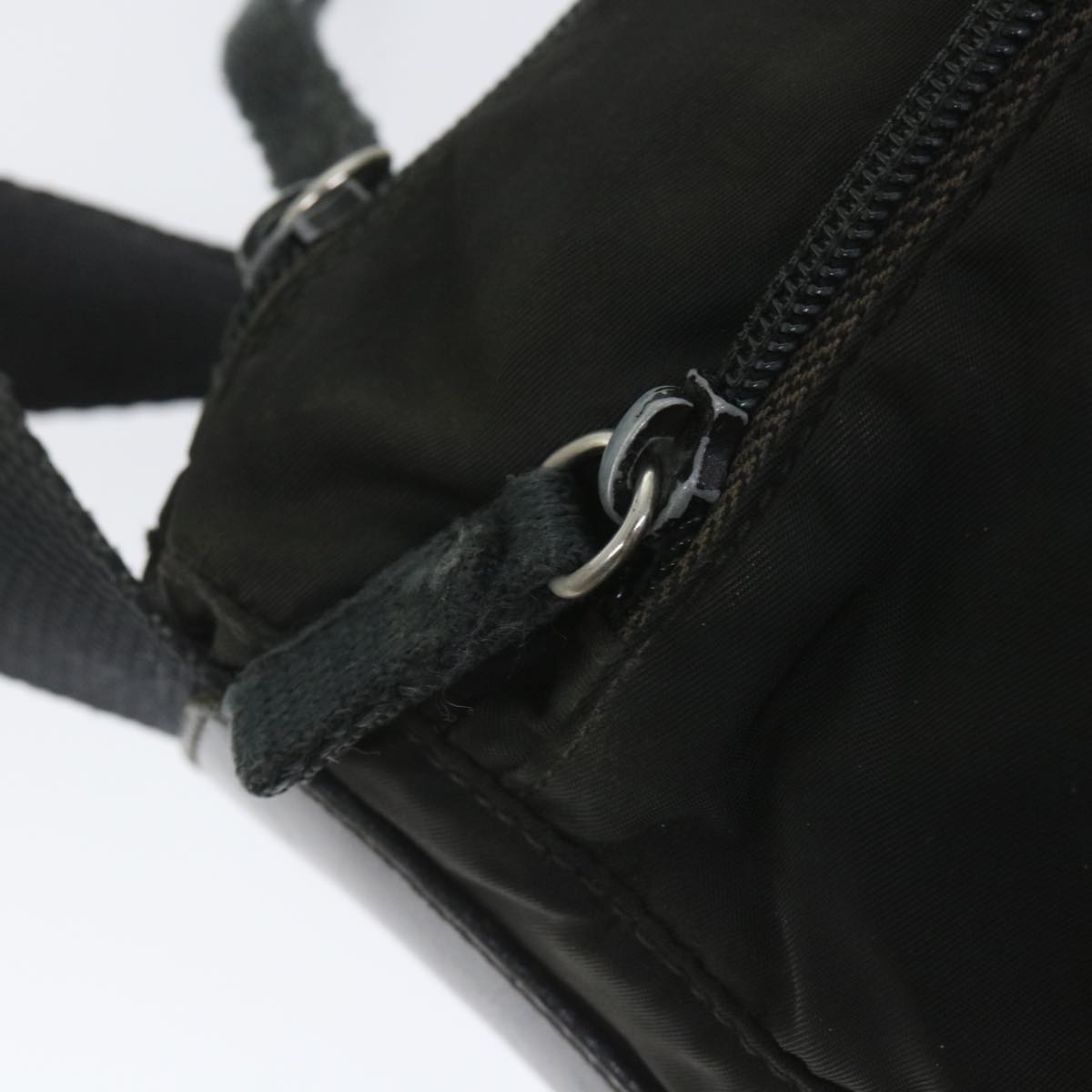 PRADA Shoulder Bag Nylon Black Auth ac2383