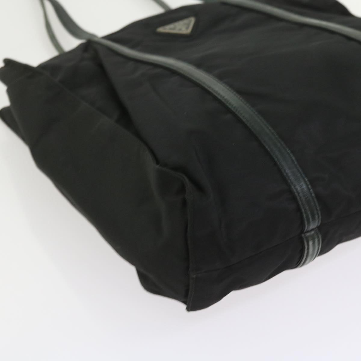 PRADA Shoulder Bag Nylon Black Auth ac2390