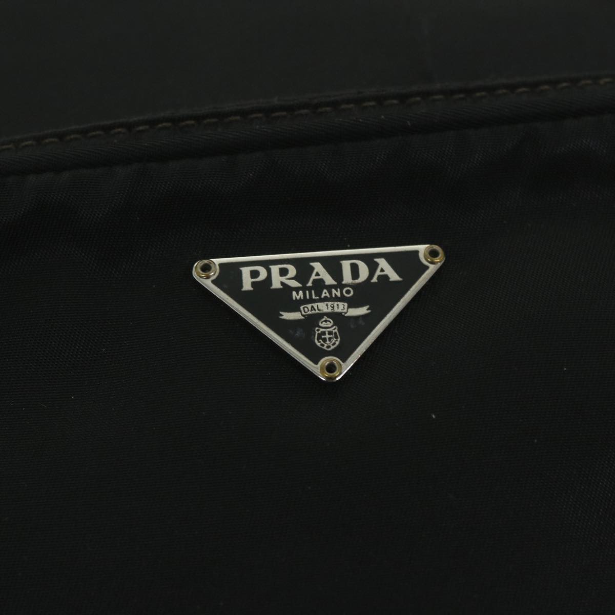 PRADA Shoulder Bag Nylon Black Auth ac2392