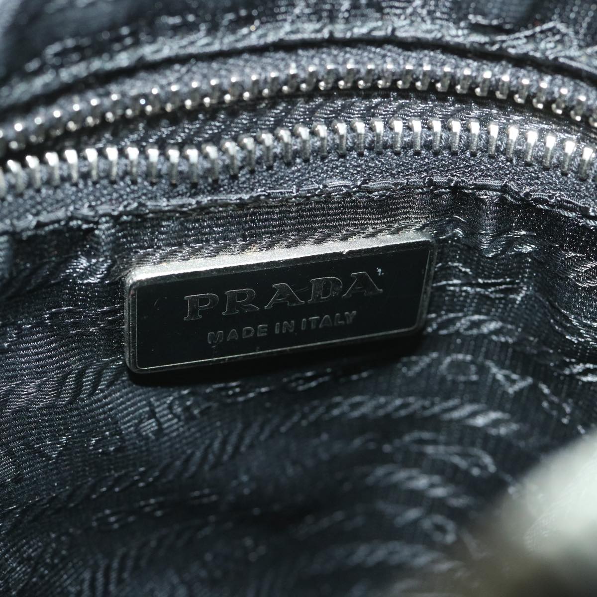 PRADA Shoulder Bag Nylon Black Auth ac2392