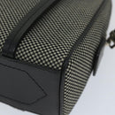 BALLY Hand Bag Canvas Gray Auth ac2394-15