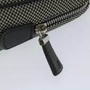 BALLY Hand Bag Canvas Gray Auth ac2394-10