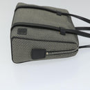 BALLY Hand Bag Canvas Gray Auth ac2394-3