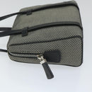 BALLY Hand Bag Canvas Gray Auth ac2394-4