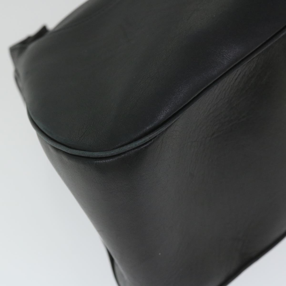 BALLY Shoulder Bag Leather Black Auth ac2397