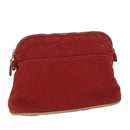 HERMES Bolide PM Pouch Canvas Red Auth ac2402-1
